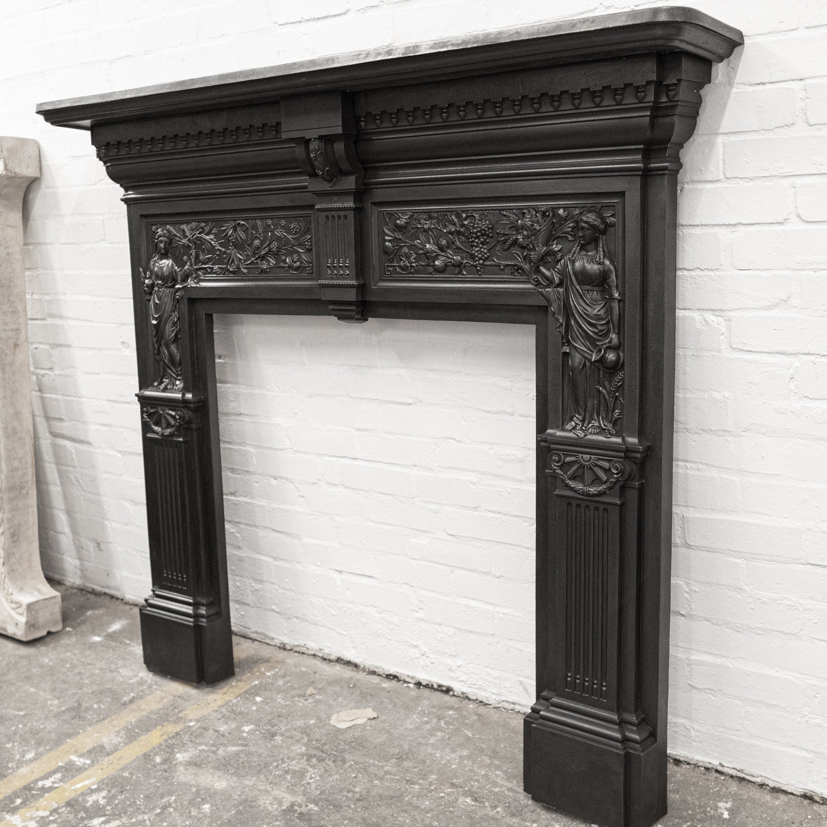 Antique Peace and Plenty Cast Iron Fireplace Surround | The Architectural Forum