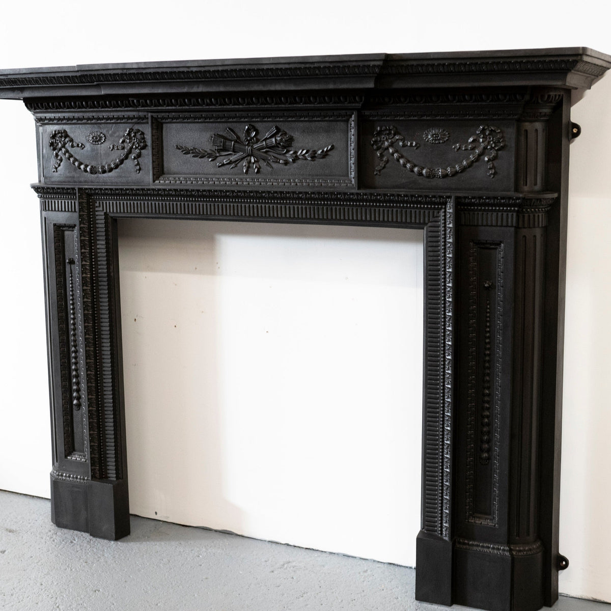 Large Antique Cast Iron Fireplace Surround | The Architectural Forum