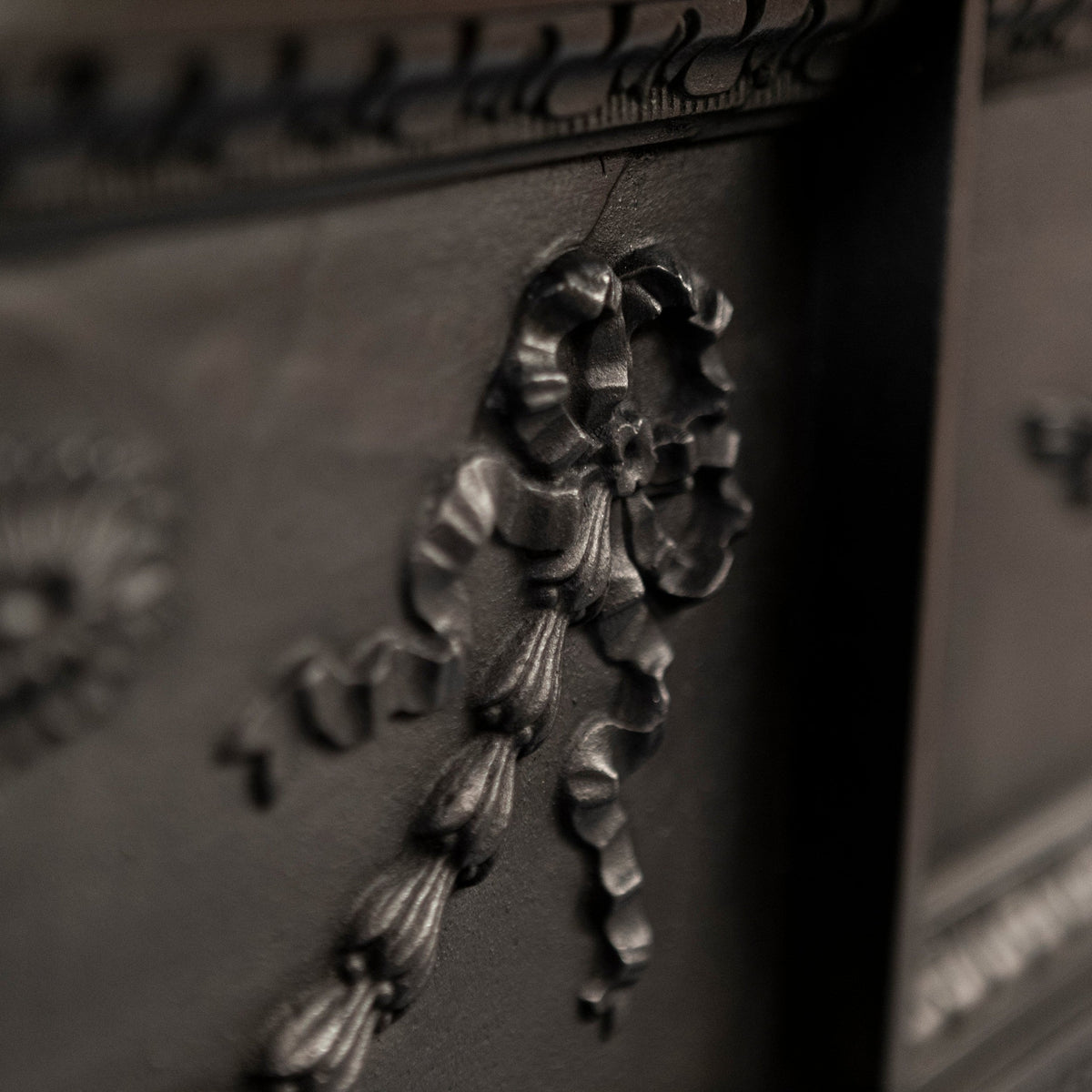 Large Antique Cast Iron Fireplace Surround | The Architectural Forum