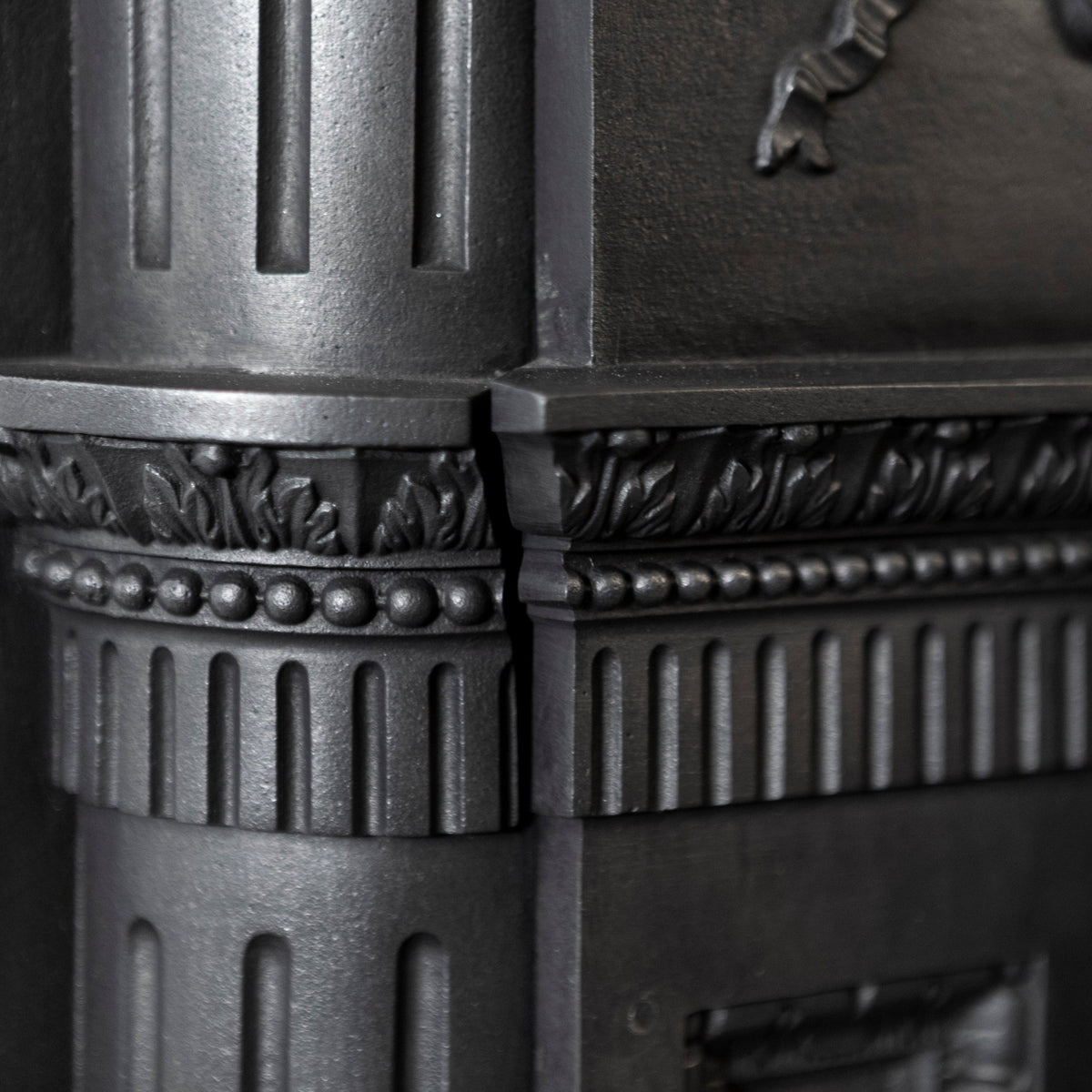 Large Antique Cast Iron Fireplace Surround | The Architectural Forum