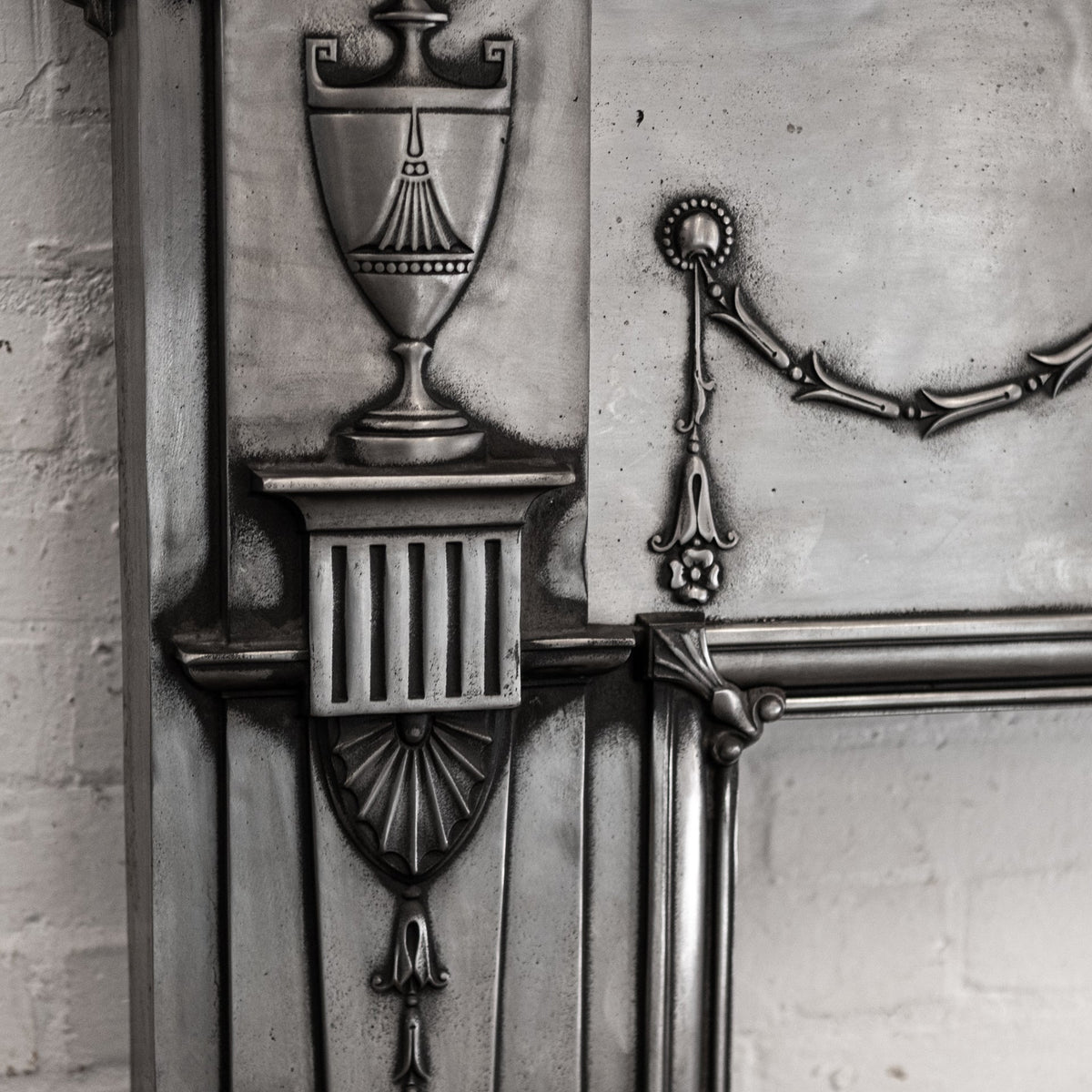 Antique Polished Cast Iron Fireplace Surround | The Architectural Forum