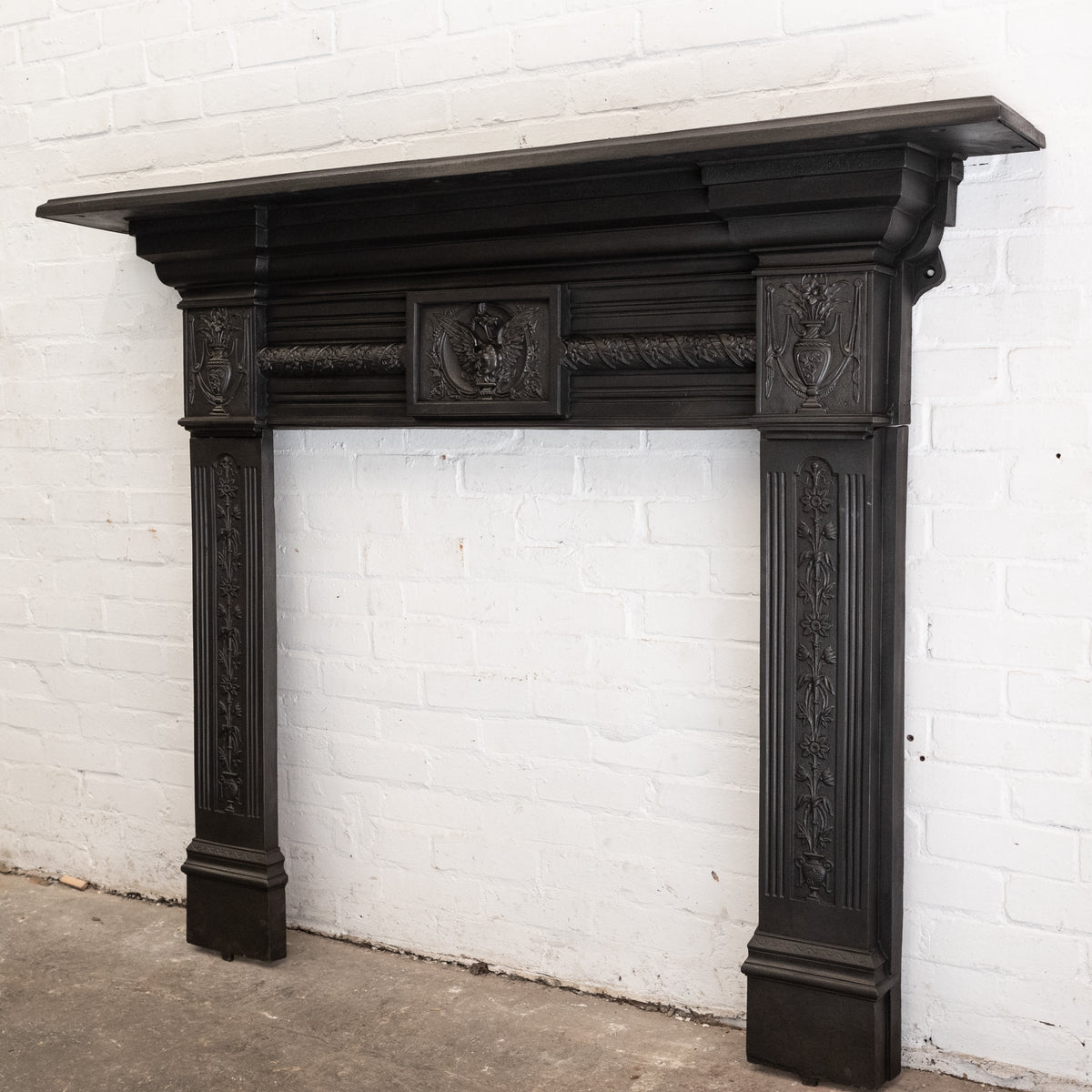 Rare Antique Victorian Cast Iron Fireplace Surround | The Architectural Forum