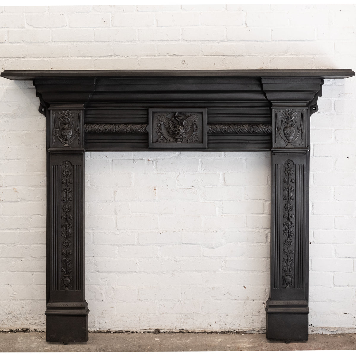 Rare Antique Victorian Cast Iron Fireplace Surround | The Architectural Forum