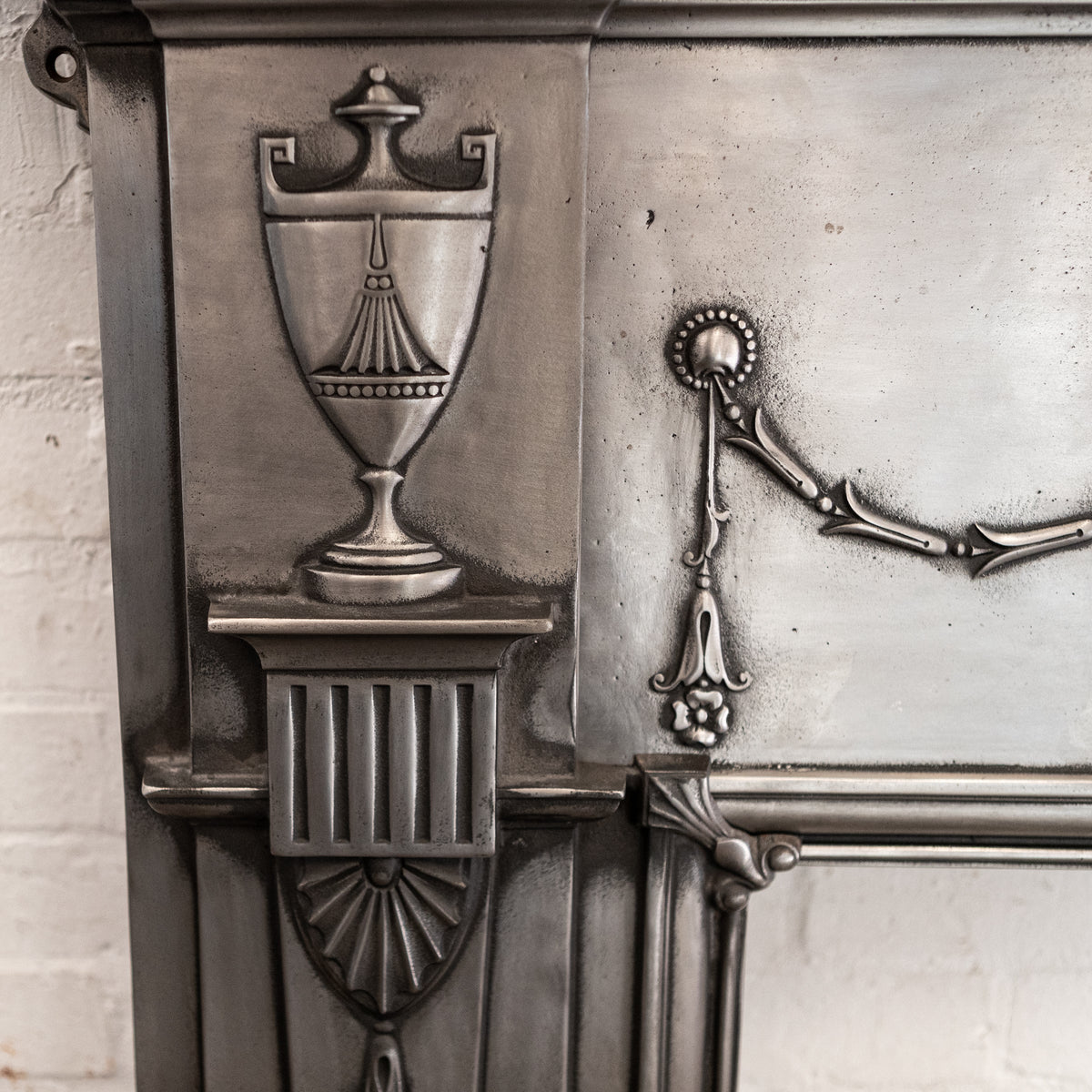 Antique Polished Cast Iron Fireplace Surround | The Architectural Forum