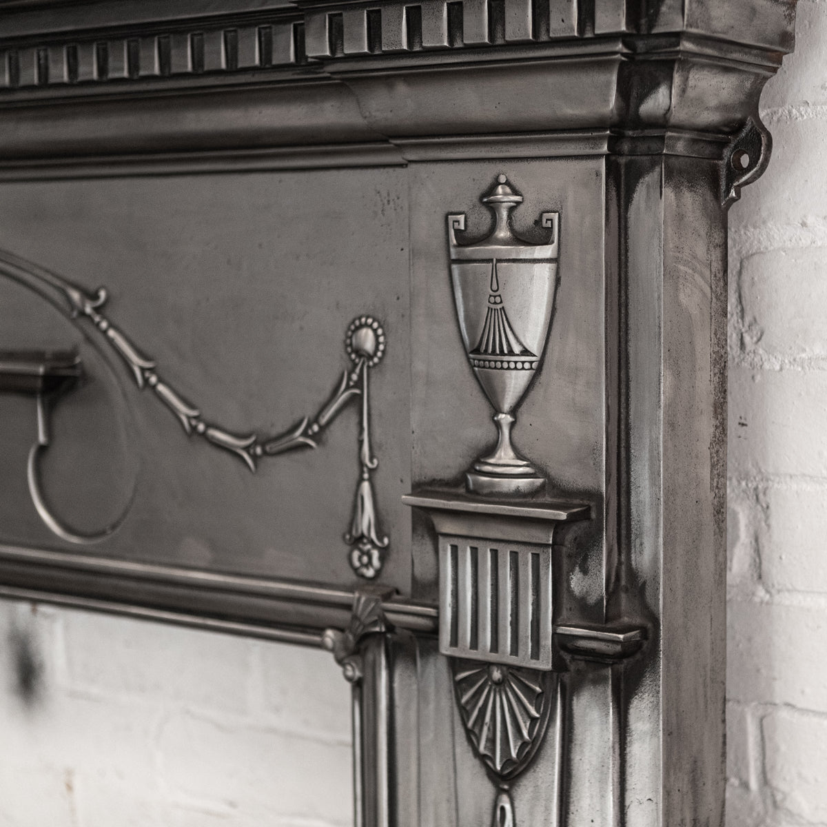 Antique Polished Cast Iron Fireplace Surround | The Architectural Forum
