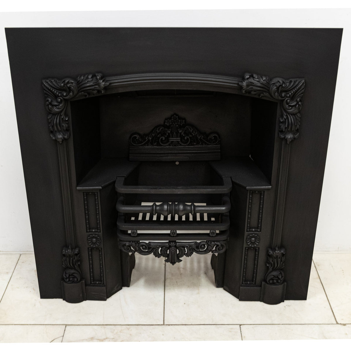 Antique Cast Iron Register Grate with Ornate Detailing | The Architectural Forum