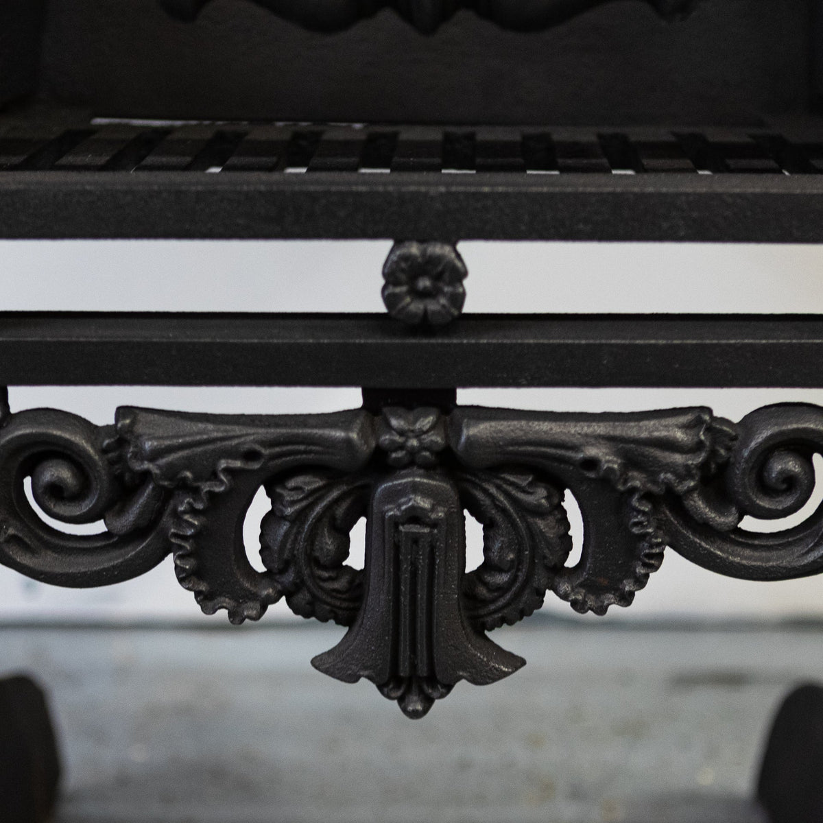 Antique Cast Iron Register Grate with Ornate Detailing | The Architectural Forum