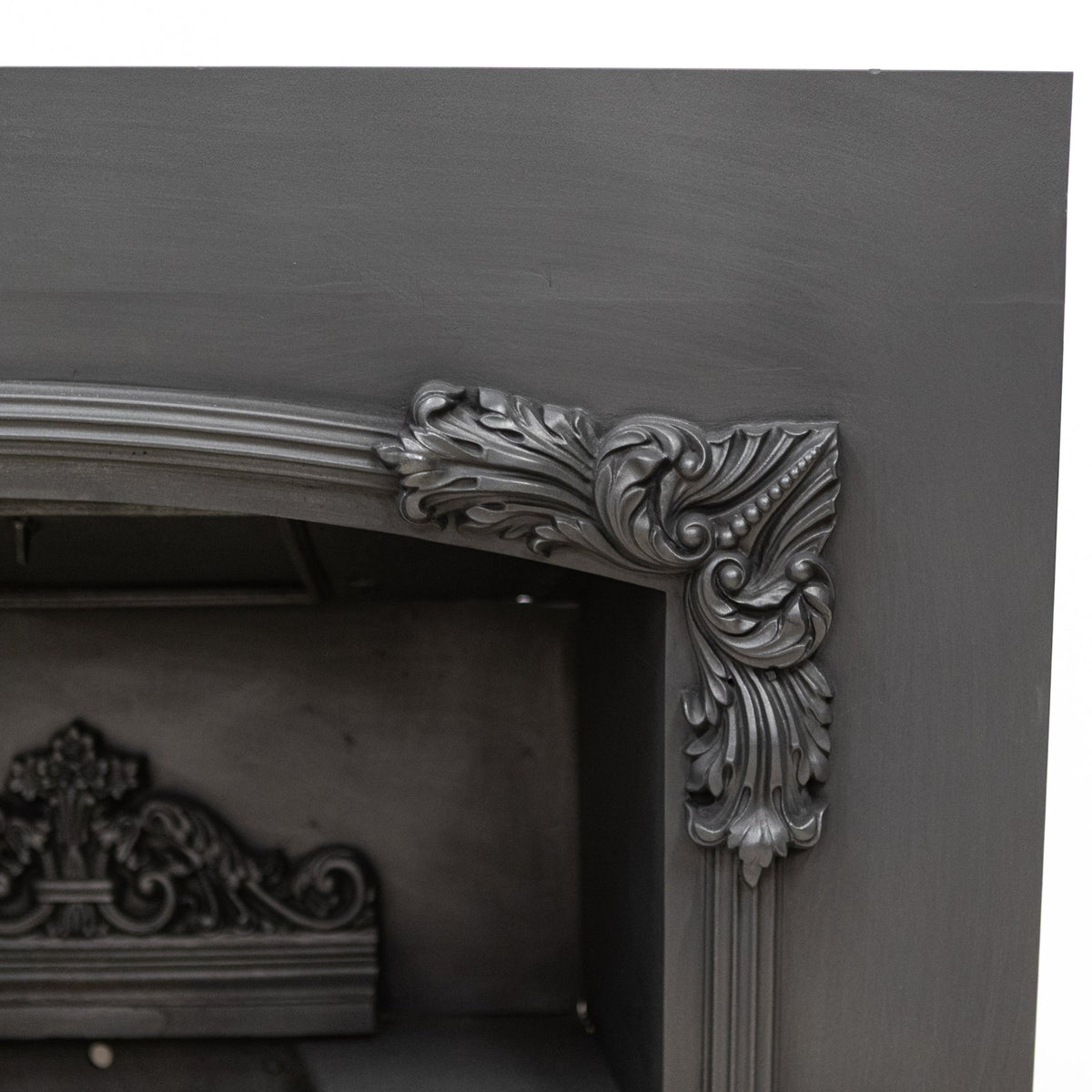 Antique Cast Iron Register Grate with Ornate Detailing | The Architectural Forum