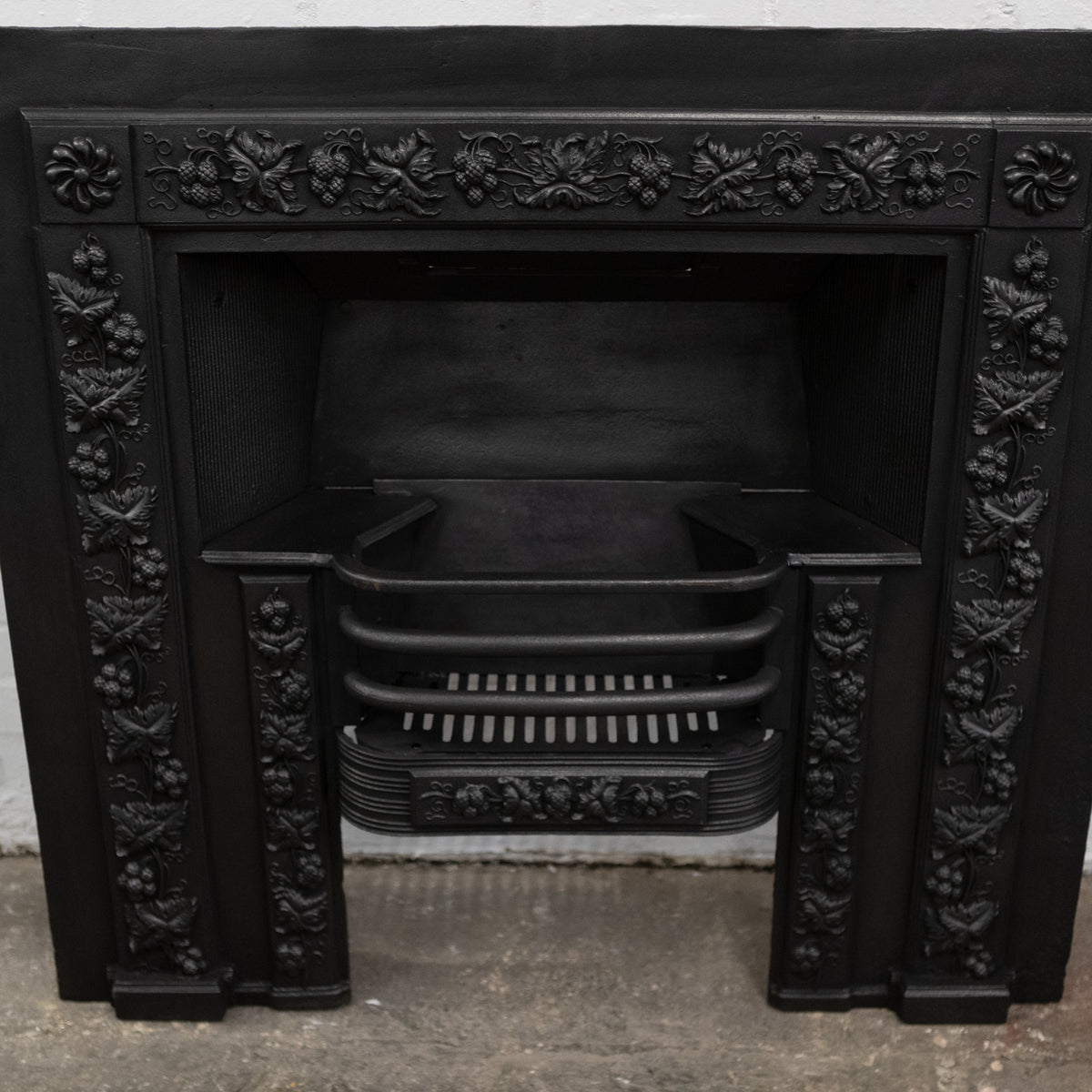 Antique Ornate Georgian Cast Iron Hob Grate Insert | The Architectural Forum