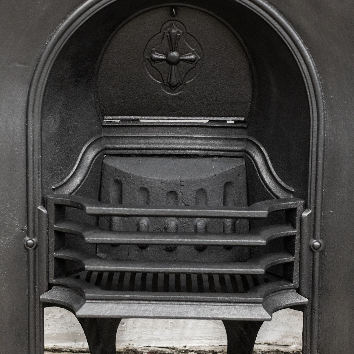Antique Cast Iron Arched Fireplace Insert | The Architectural Forum