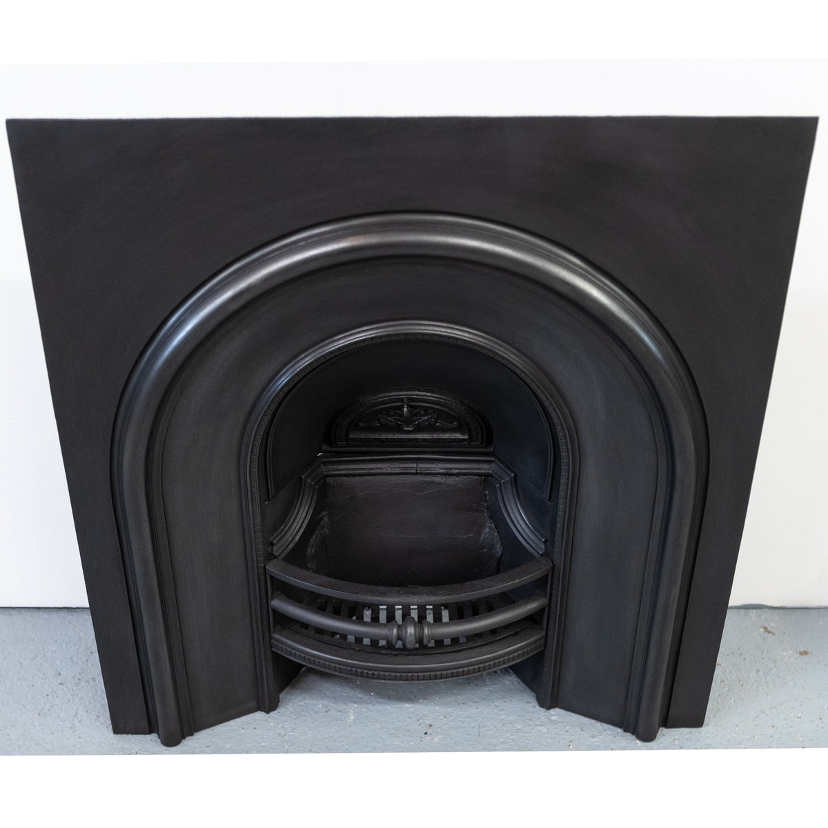 Antique Cast Iron Arched Fireplace Insert