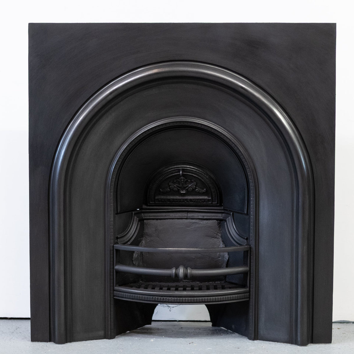 Antique Cast Iron Arched Fireplace Insert