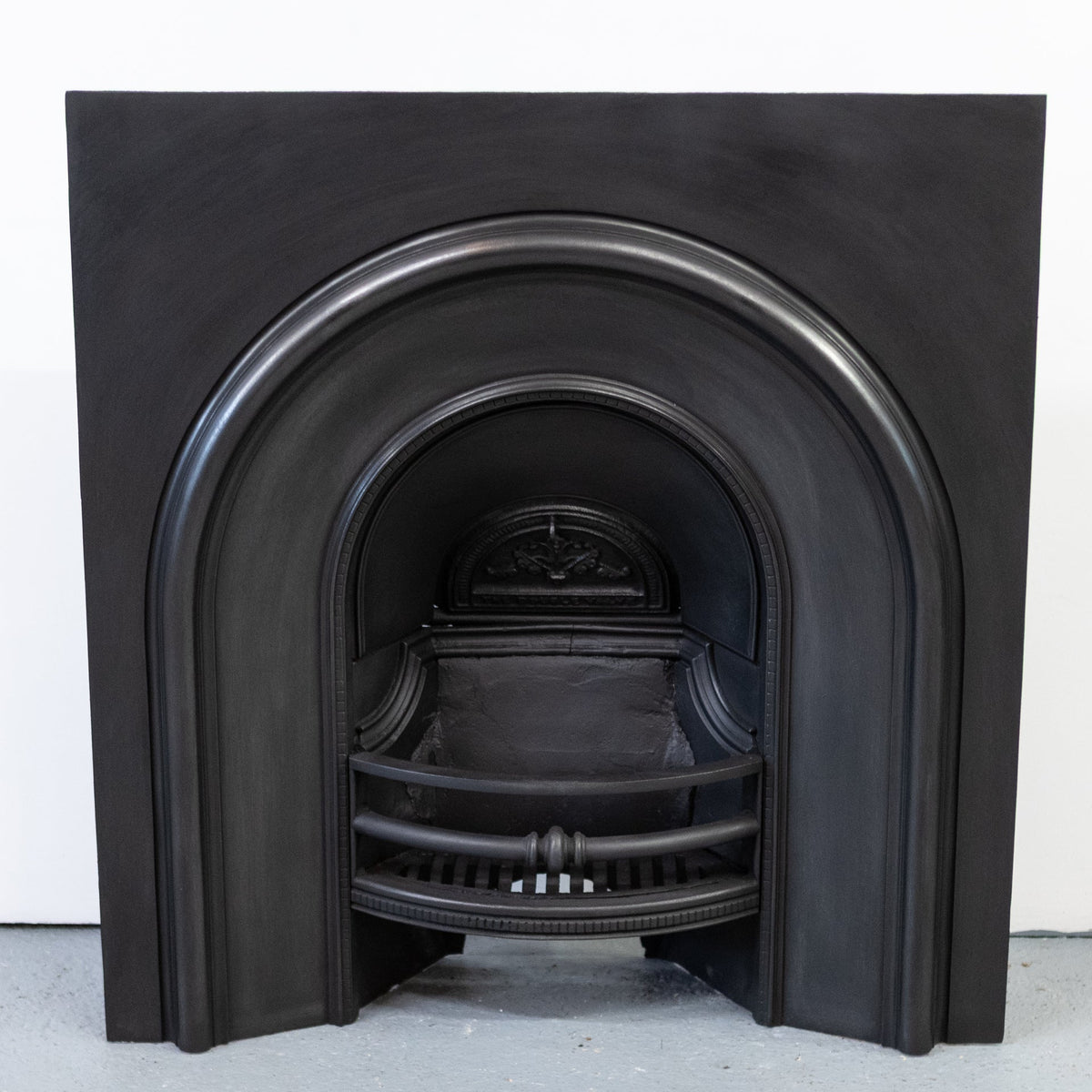 Antique Cast Iron Arched Fireplace Insert