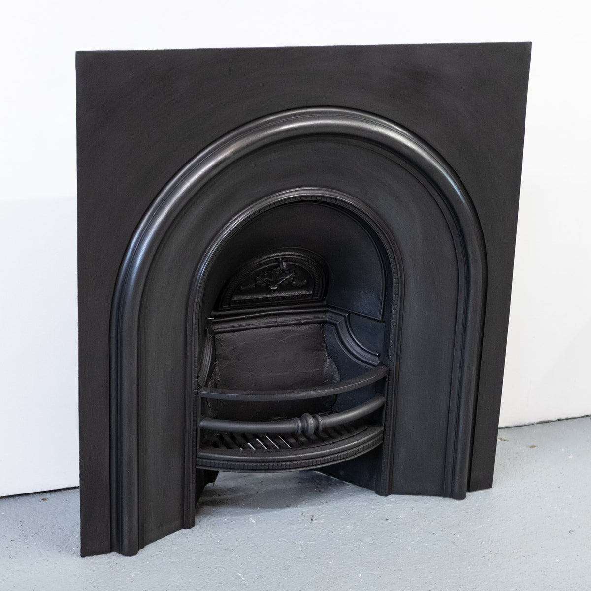 Antique Cast Iron Arched Fireplace Insert