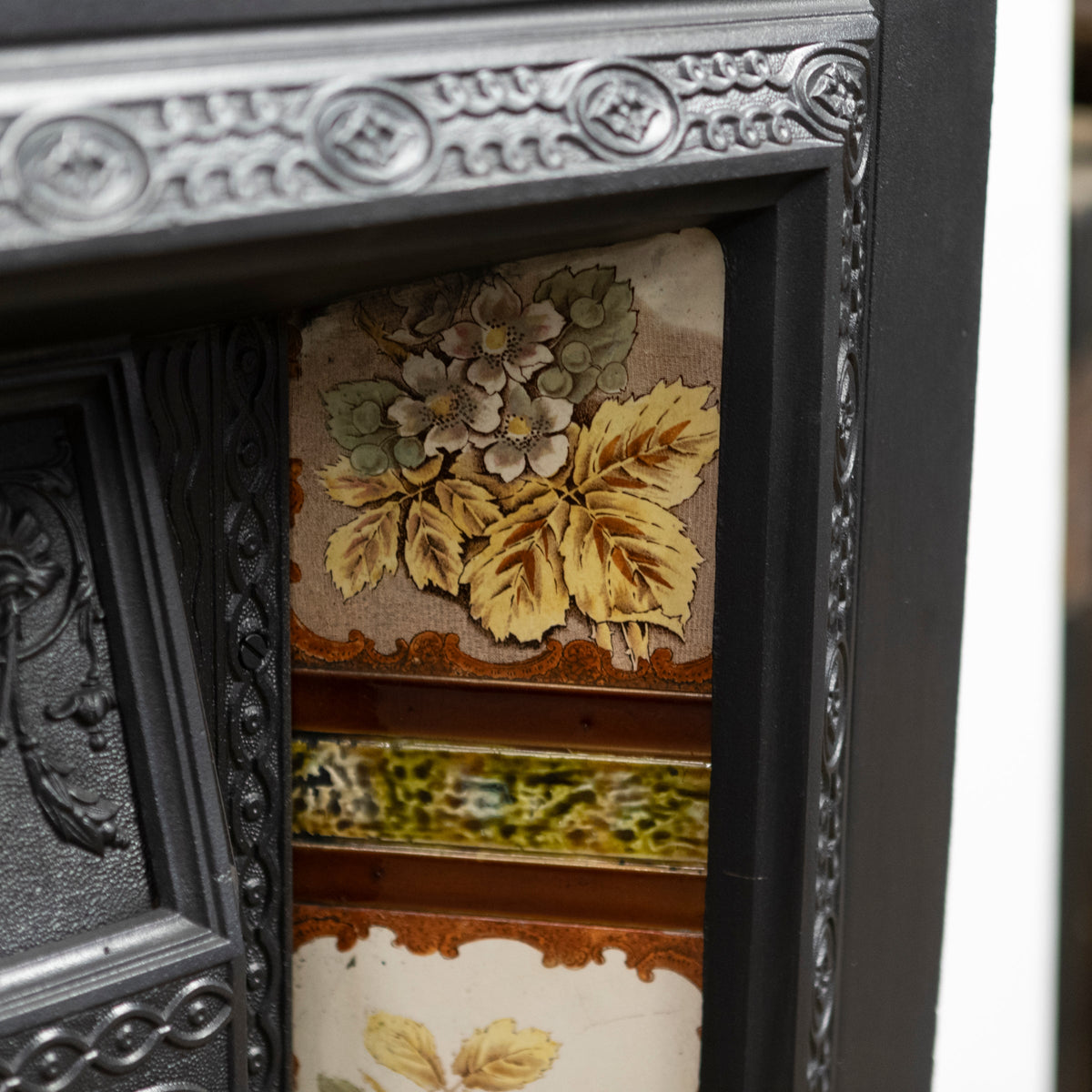 Antique Victorian Tiled Fireplace Insert | The Architectural Forum