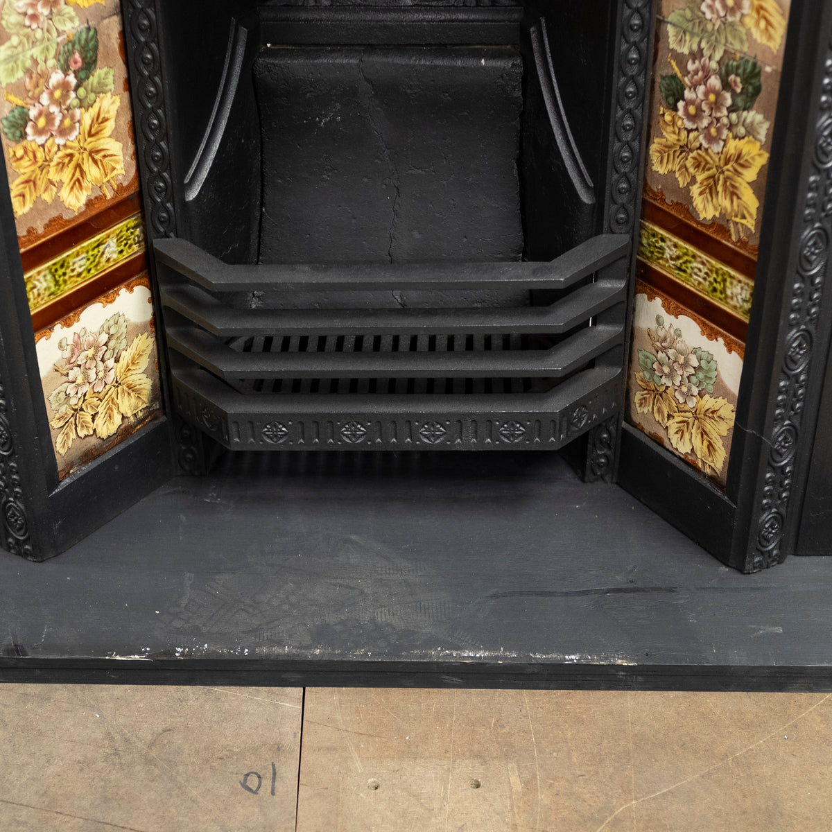 Antique Victorian Tiled Fireplace Insert | The Architectural Forum