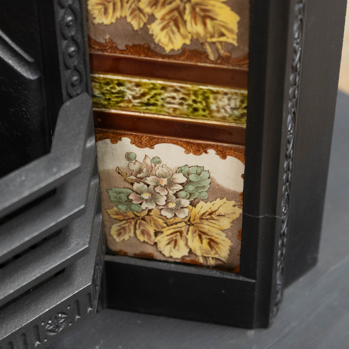 Antique Victorian Tiled Fireplace Insert | The Architectural Forum