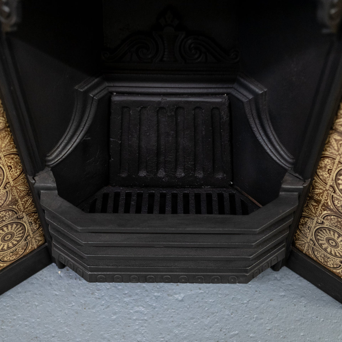 Antique Victorian Tiled Fireplace Insert | Pair Available | The Architectural Forum