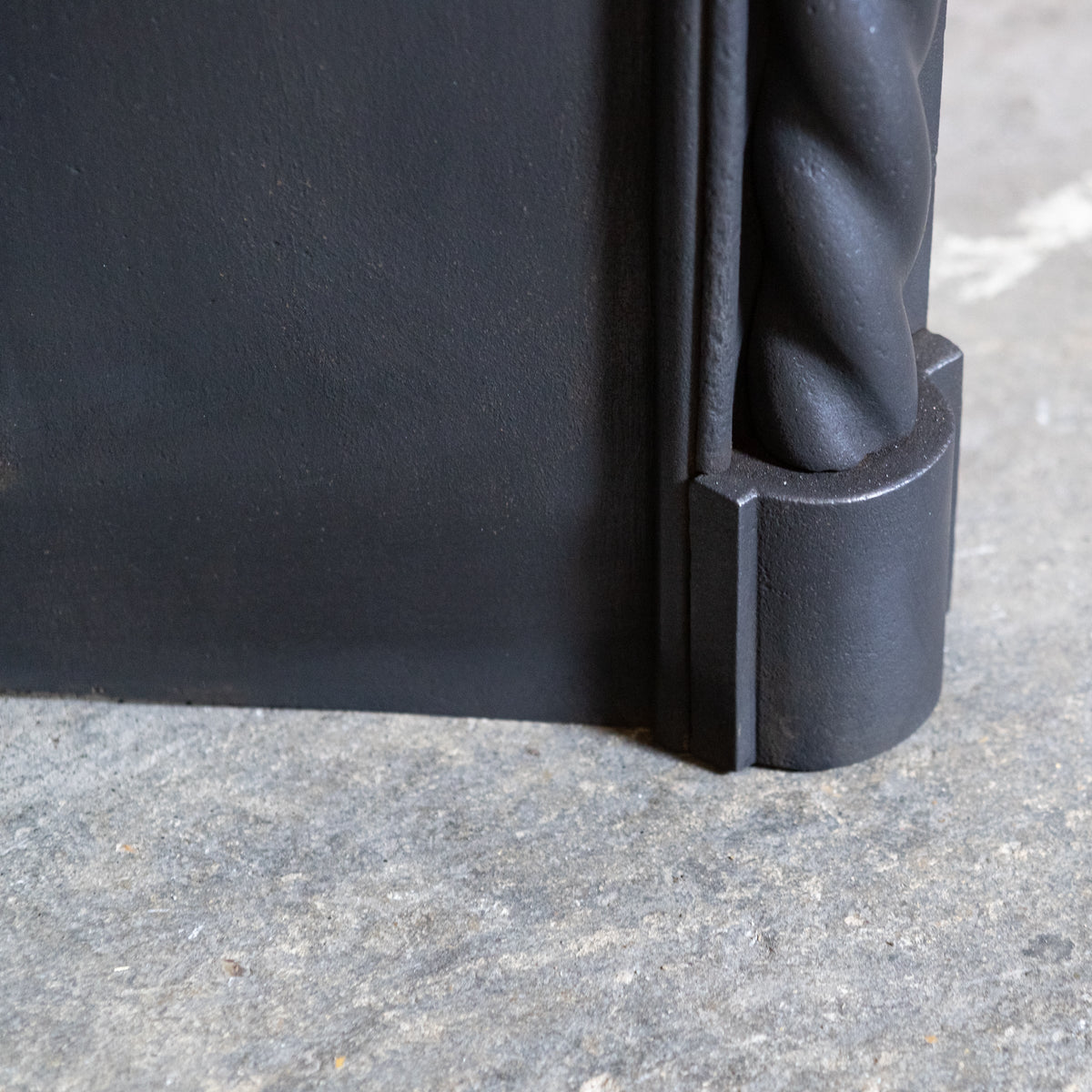 Antique Cast Iron Arched Fireplace Insert with Rope Detail | The Architectural Forum