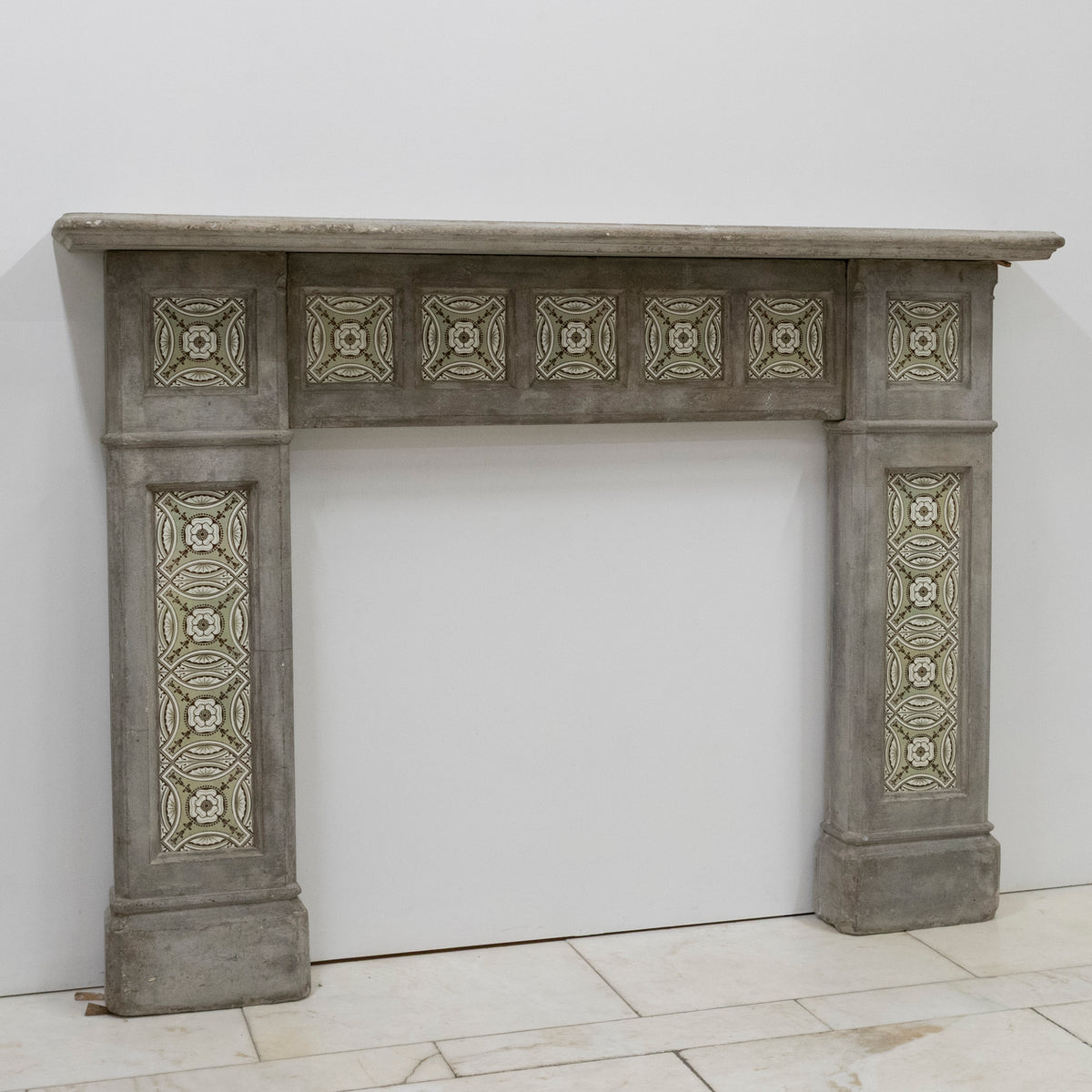Rare Victorian Stone Fireplace Surround with Minton Tiles | The Architectural Forum