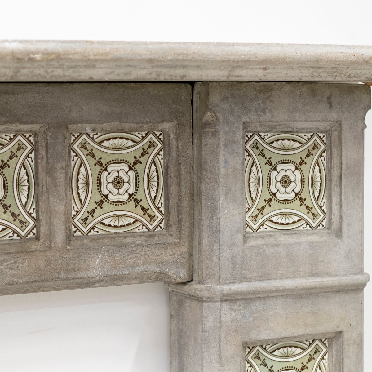 Rare Victorian Stone Fireplace Surround with Minton Tiles | The Architectural Forum
