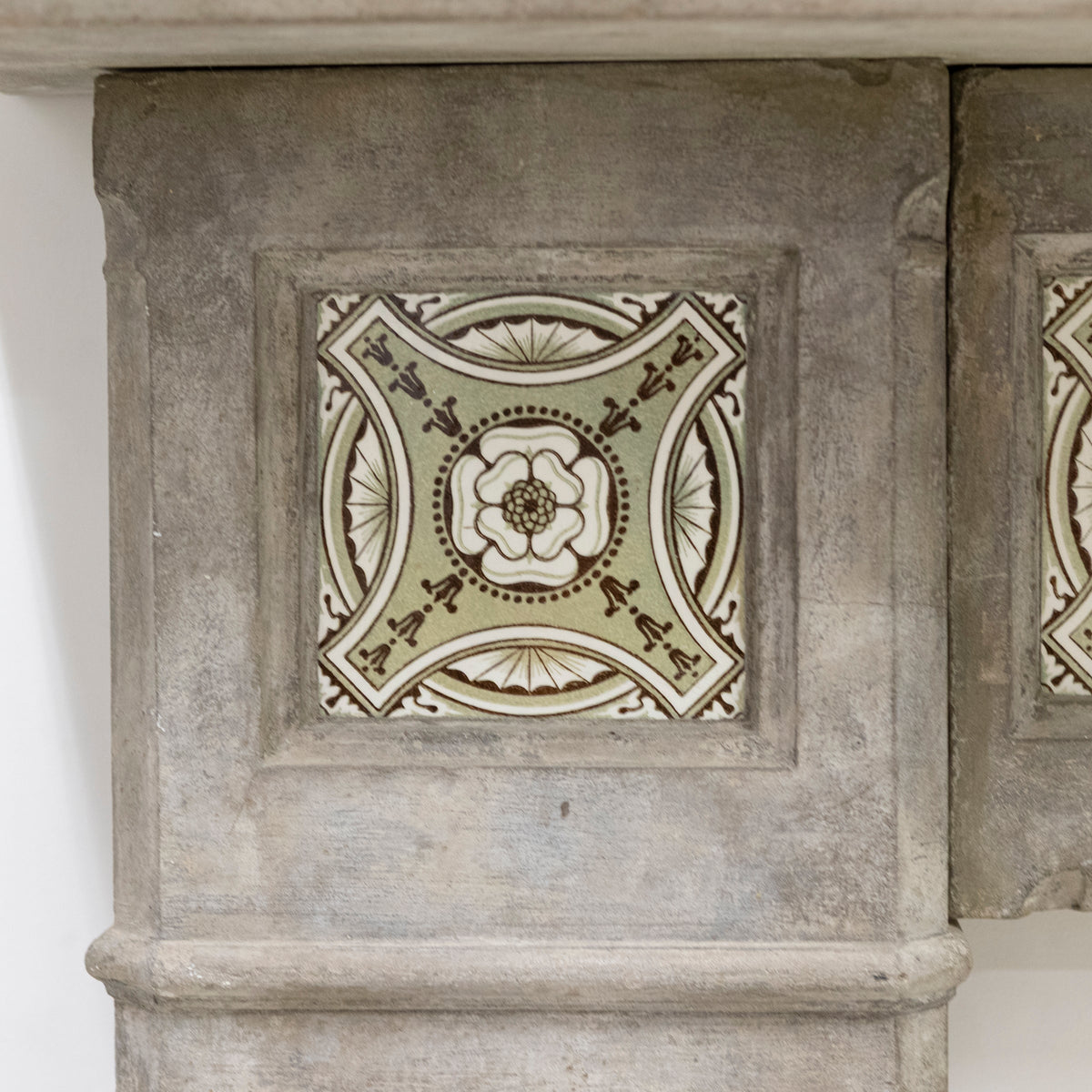 Rare Victorian Stone Fireplace Surround with Minton Tiles | The Architectural Forum