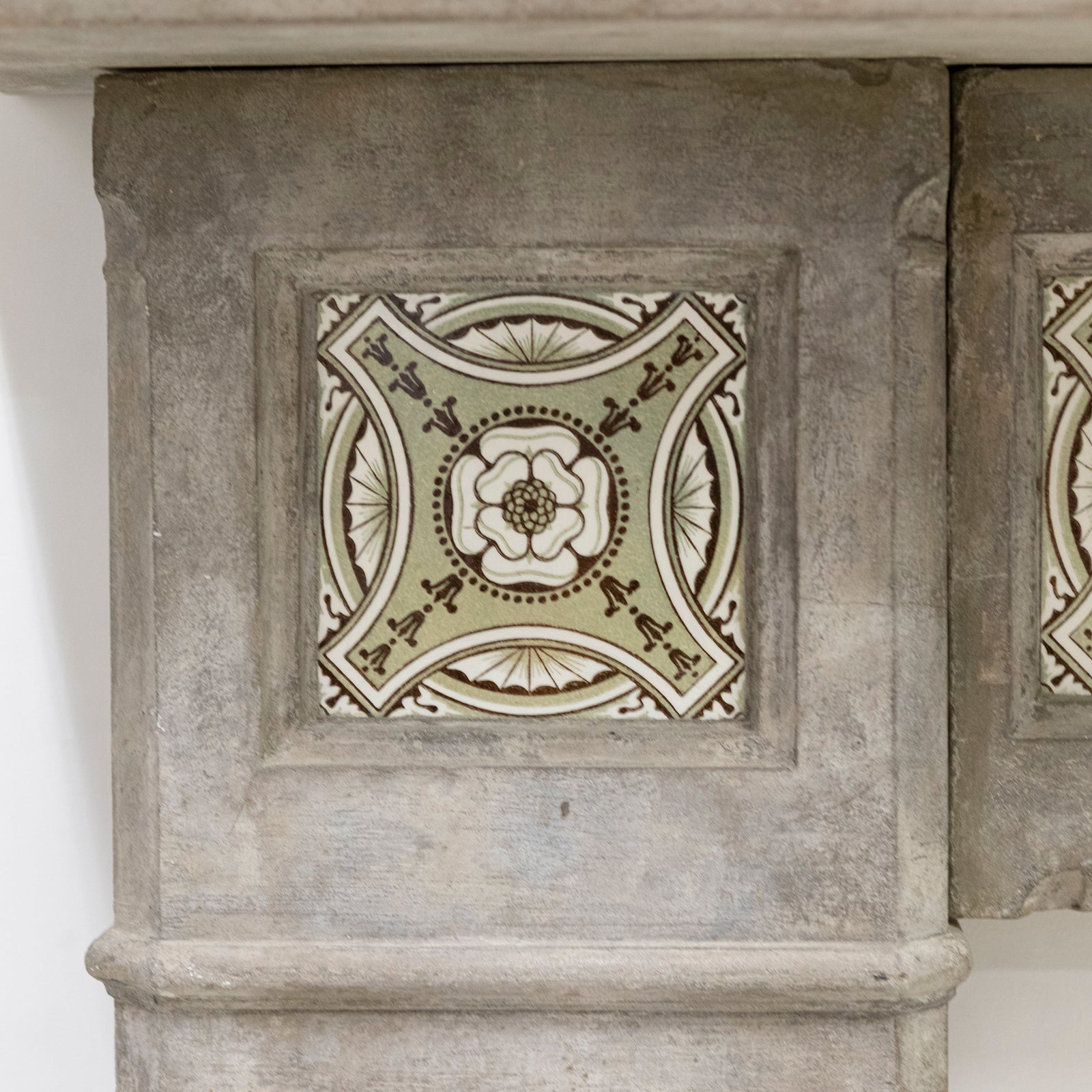 Rare Victorian Stone Fireplace Surround with Minton Tiles | The Architectural Forum