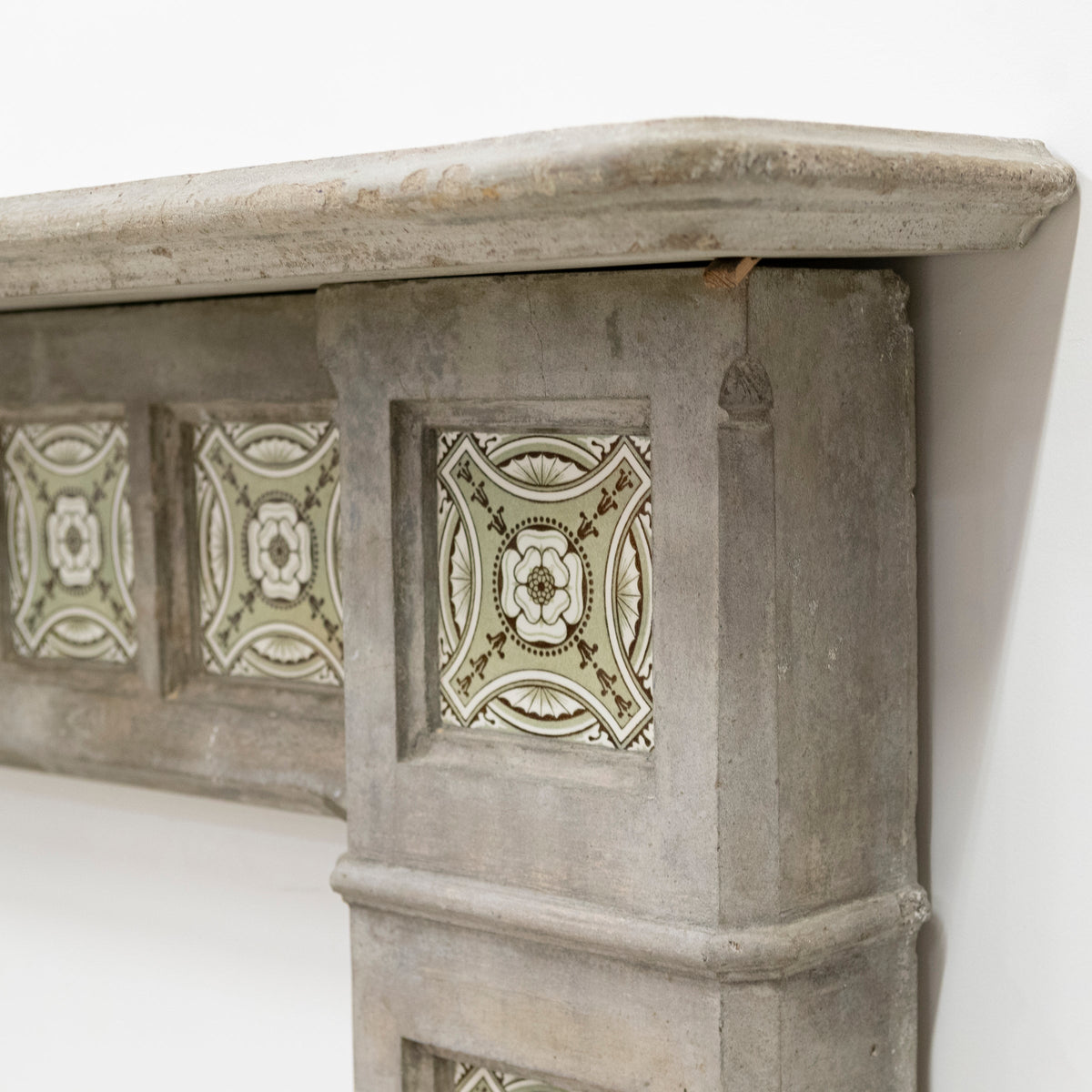 Rare Victorian Stone Fireplace Surround with Minton Tiles | The Architectural Forum
