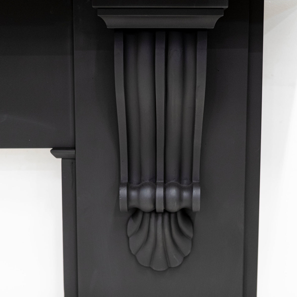 Monumental Antique Victorian Slate Fireplace Surround With Corbels | The Architectural Forum