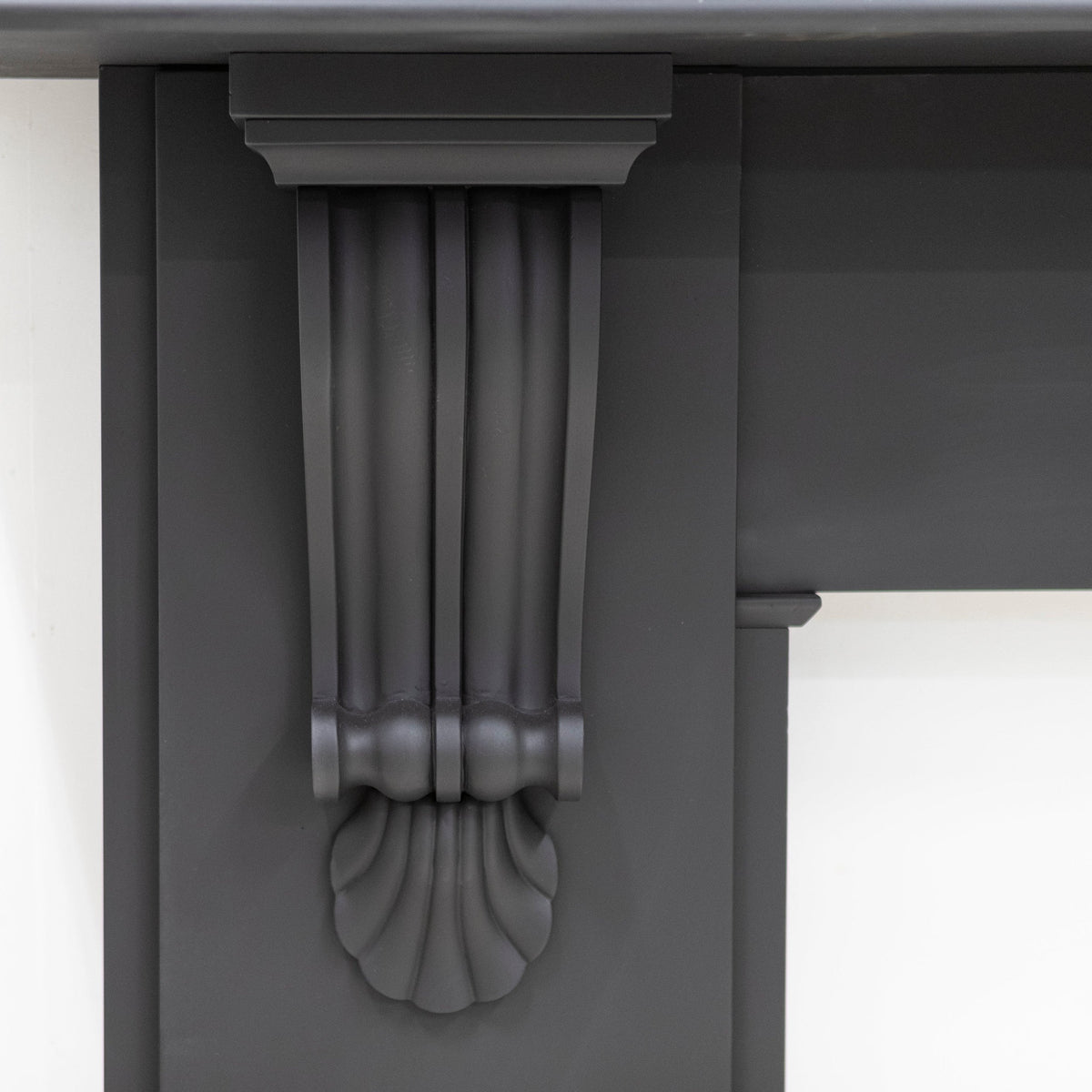 Monumental Antique Victorian Slate Fireplace Surround With Corbels | The Architectural Forum