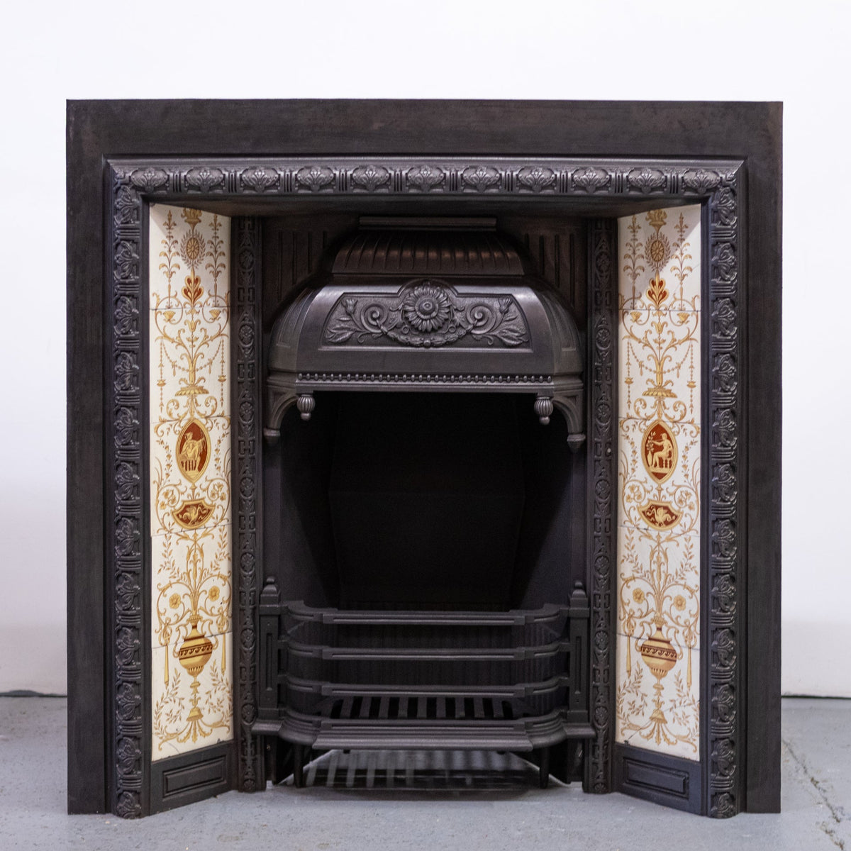 Antique Victorian Tiled Fireplace Insert | The Architectural Forum
