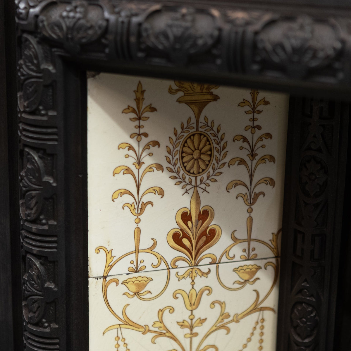 Antique Victorian Tiled Fireplace Insert | The Architectural Forum