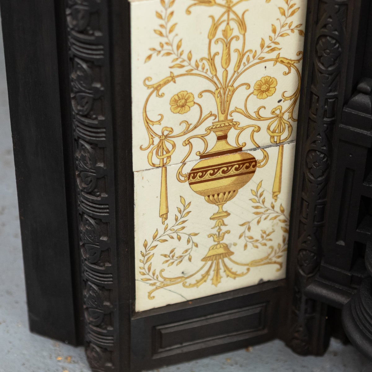 Antique Victorian Tiled Fireplace Insert | The Architectural Forum