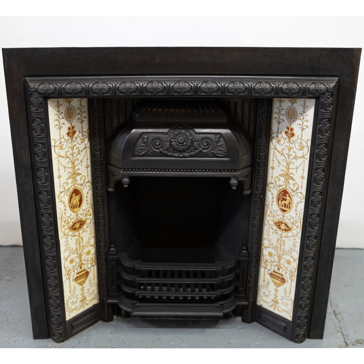 Antique Victorian Tiled Fireplace Insert | The Architectural Forum