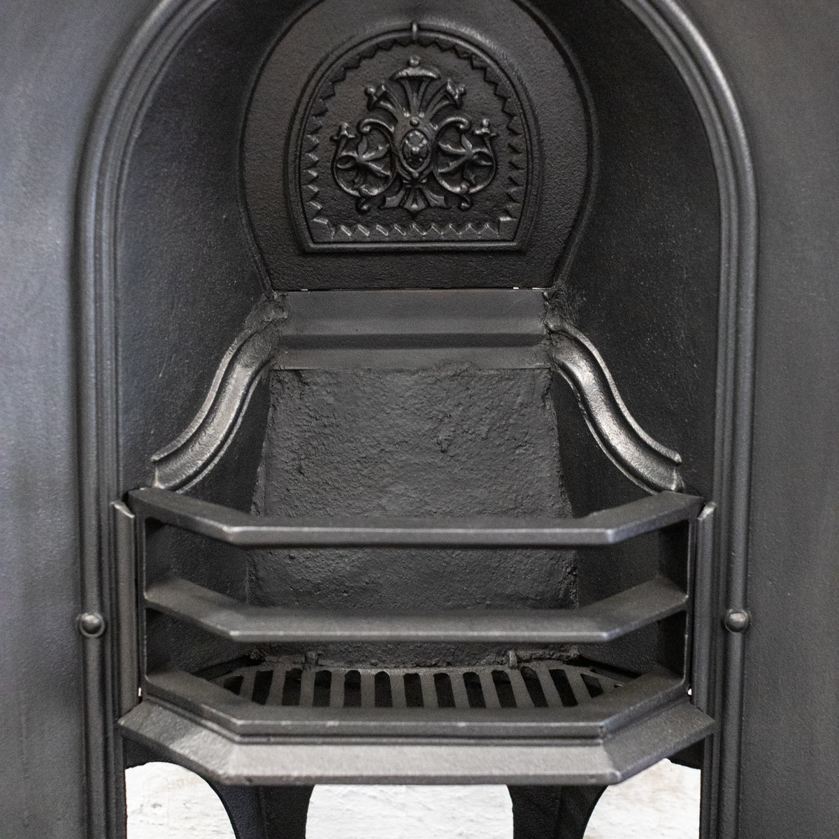 Antique Cast Iron Arched Fireplace Insert | The Architectural Forum