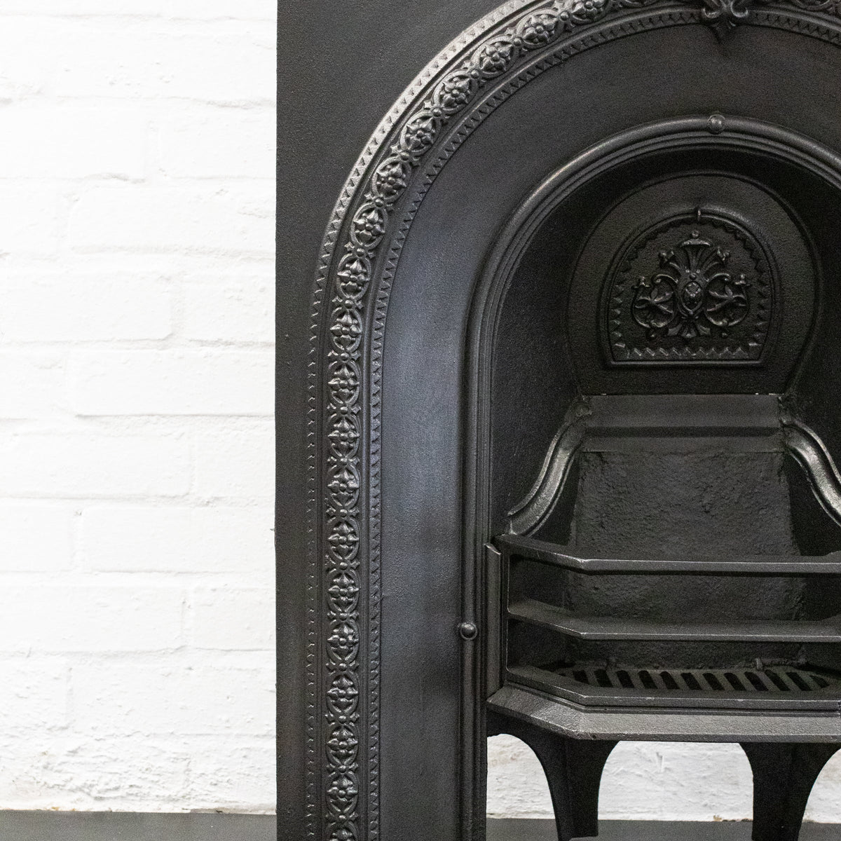 Antique Cast Iron Arched Fireplace Insert | The Architectural Forum