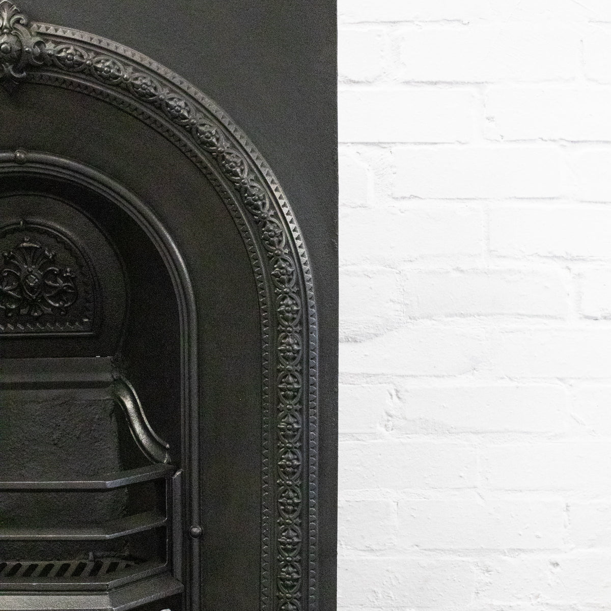 Antique Cast Iron Arched Fireplace Insert | The Architectural Forum