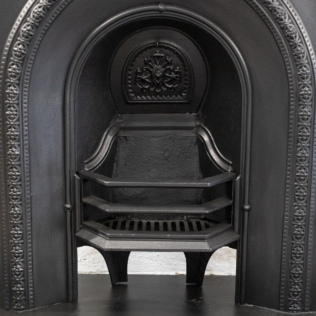 Antique Cast Iron Arched Fireplace Insert | The Architectural Forum