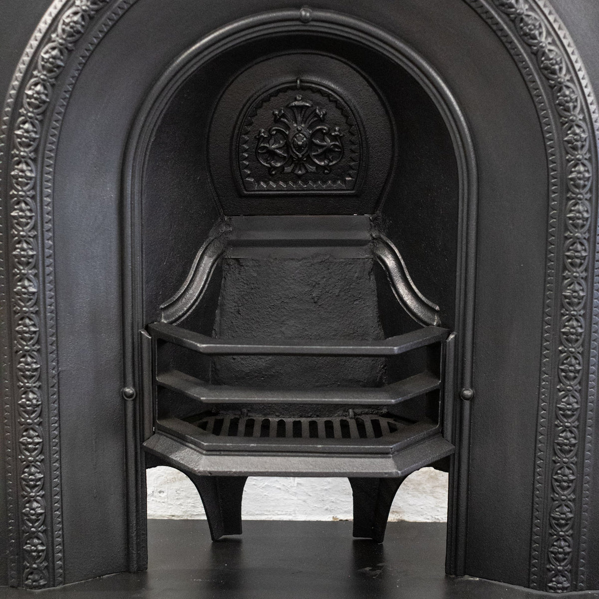 Antique Cast Iron Arched Fireplace Insert | The Architectural Forum