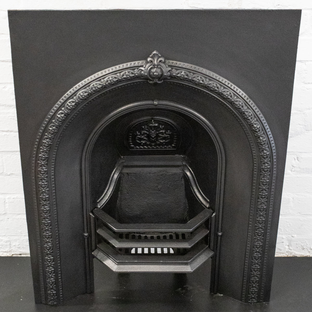 Antique Cast Iron Arched Fireplace Insert | The Architectural Forum