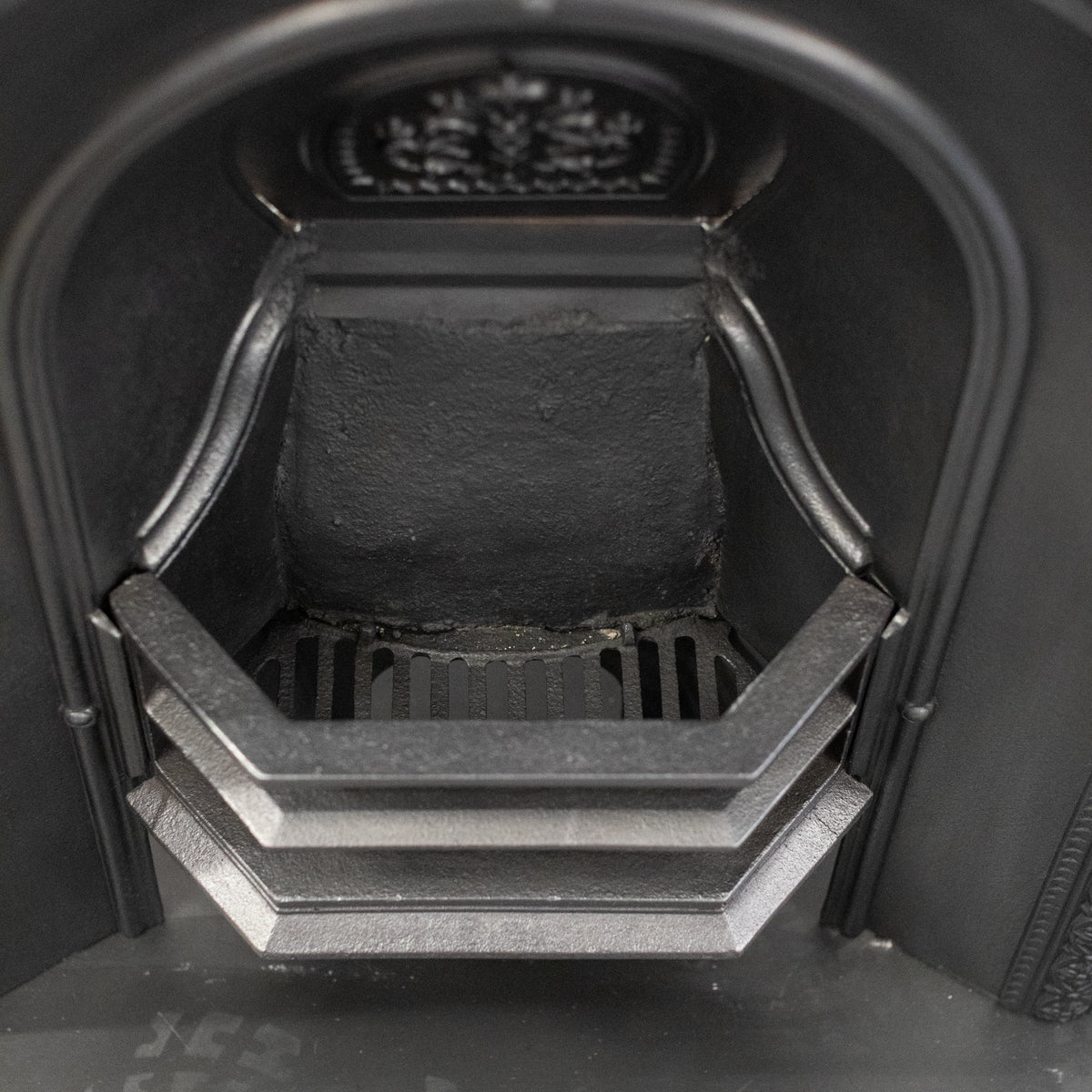 Antique Cast Iron Arched Fireplace Insert | The Architectural Forum