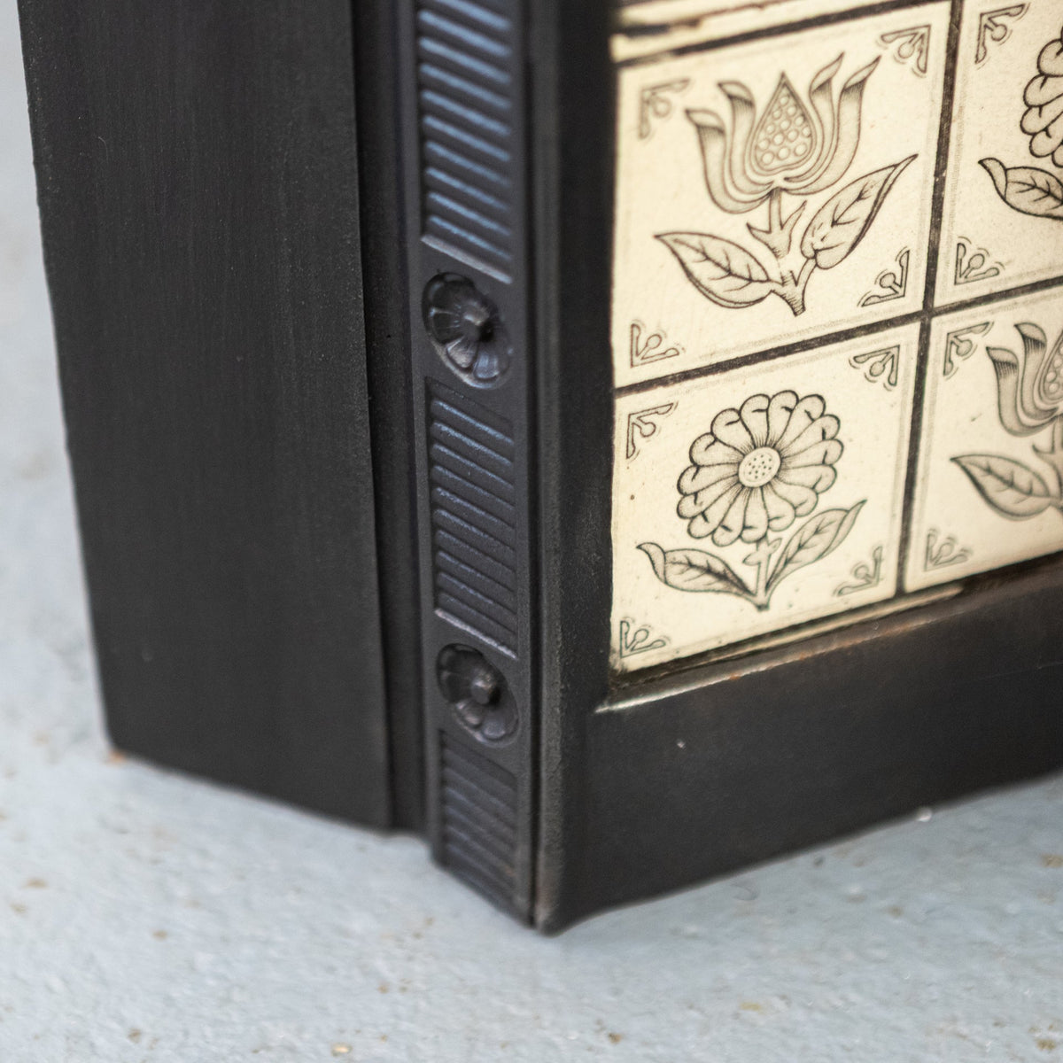 Antique Victorian Cast Iron Fireplace with Tiles | The Architectural Forum
