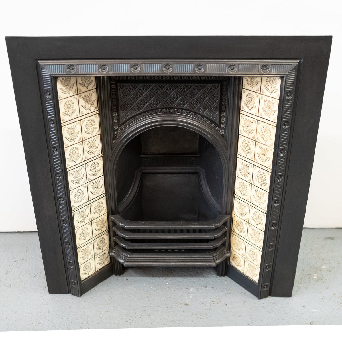 Antique Victorian Cast Iron Fireplace with Tiles | The Architectural Forum