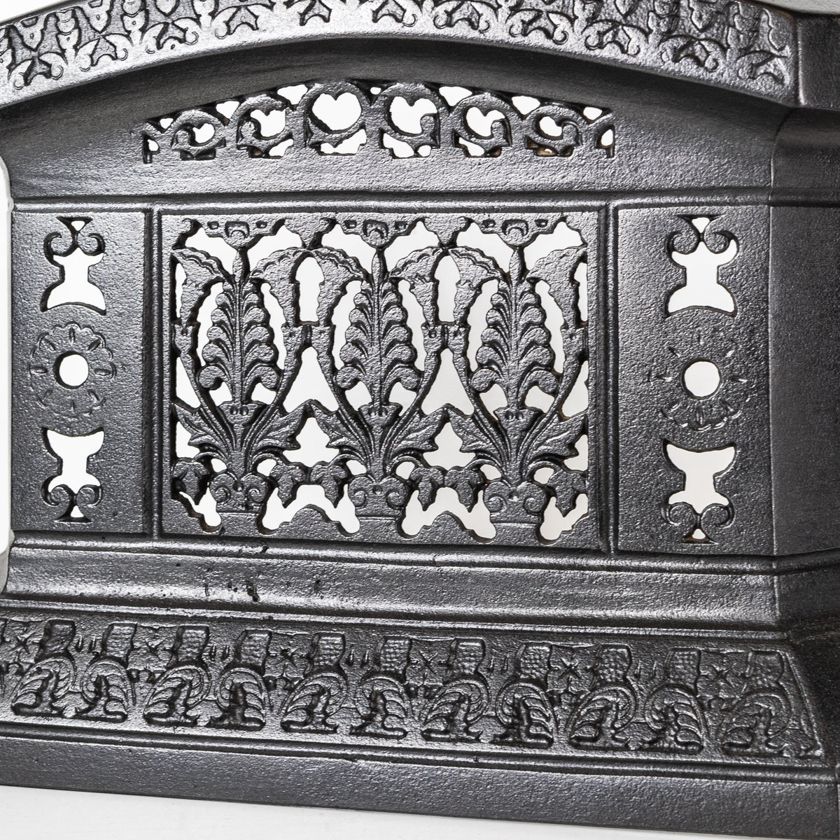 Antique Cast Iron Ornate Fireplace Tidy | Betty | Ashpan Cover | The Architectural Forum