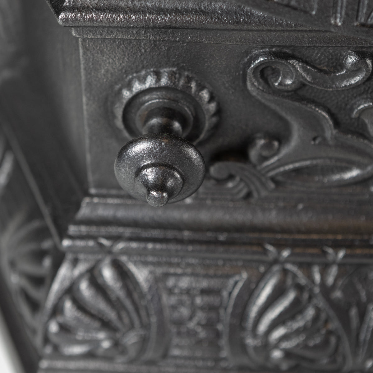 Antique Cast Iron Ornate Floral Fireplace Tidy | Betty | Ashpan Cover | The Architectural Forum