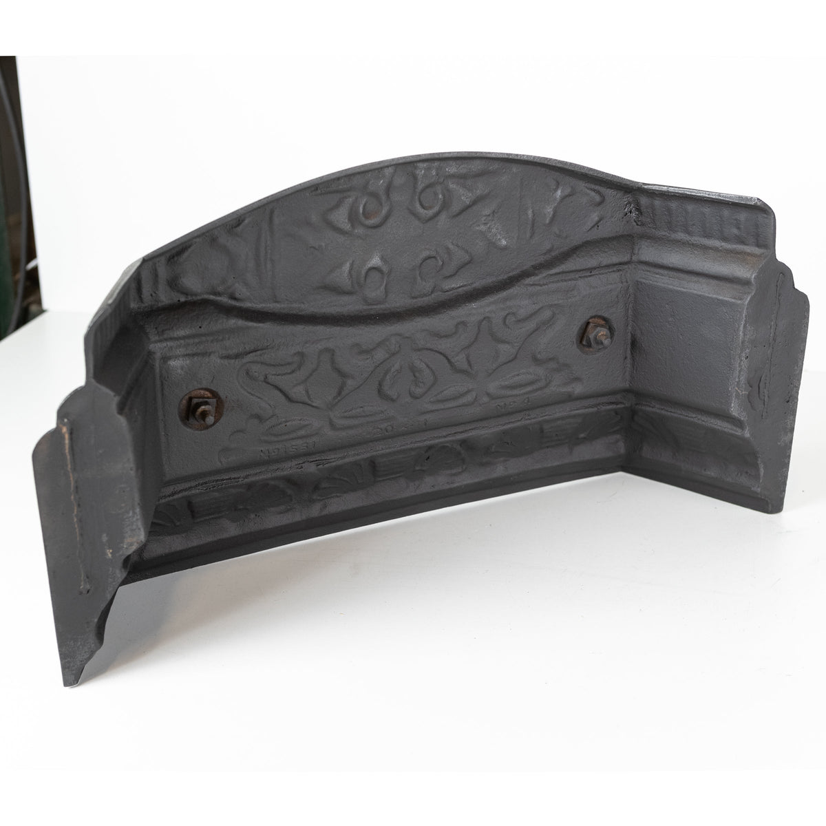 Antique Cast Iron Ornate Floral Fireplace Tidy | Betty | Ashpan Cover | The Architectural Forum