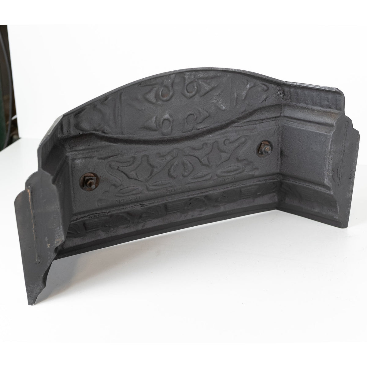 Antique Cast Iron Ornate Floral Fireplace Tidy | Betty | Ashpan Cover | The Architectural Forum