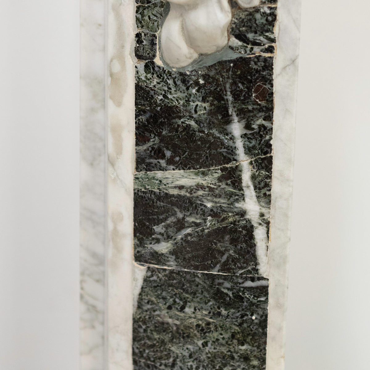 18th Century French Provençal Carrara Brocatelle &amp; Verde Marble Chimneypiece | The Architectural Forum