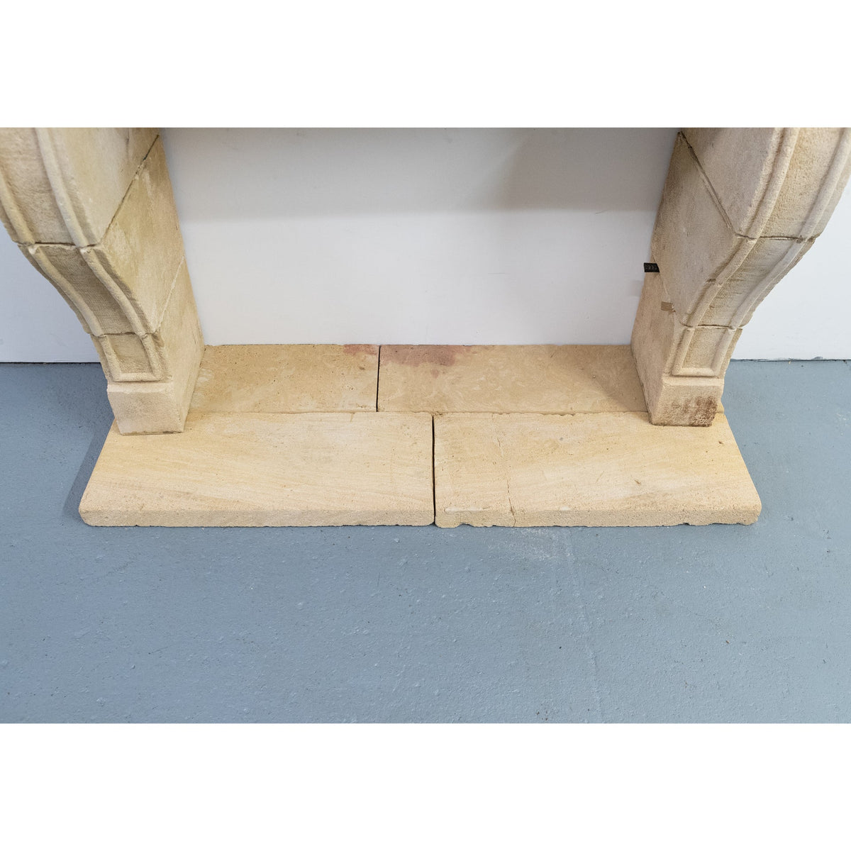 Reclaimed French Provincial Architectural Stone Surround &amp; Hearth | The Architectural Forum