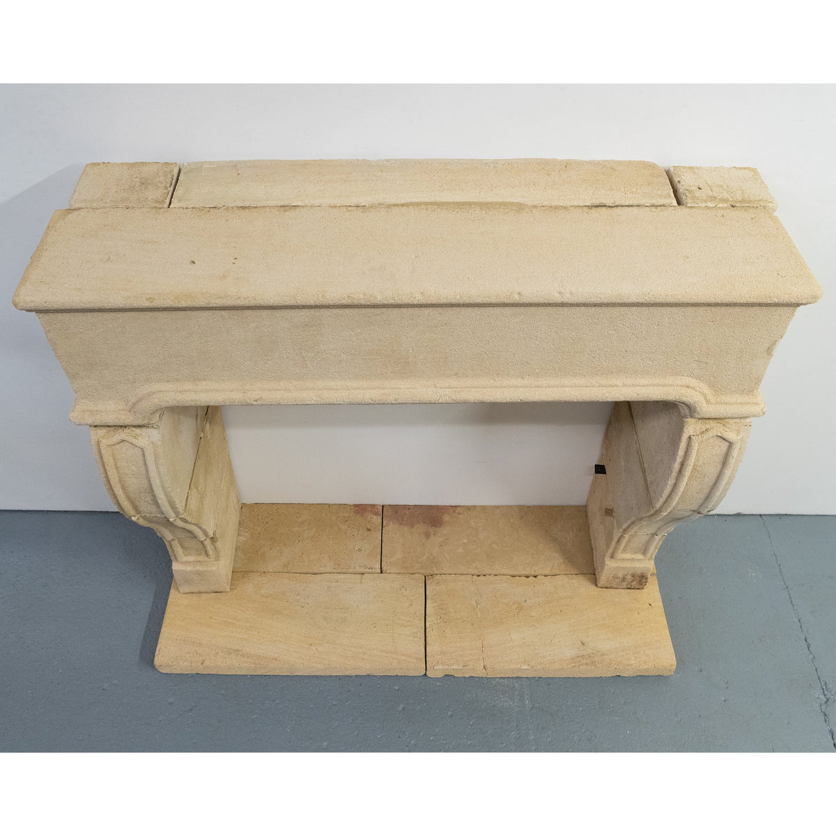 Reclaimed French Provincial Architectural Stone Surround &amp; Hearth | The Architectural Forum